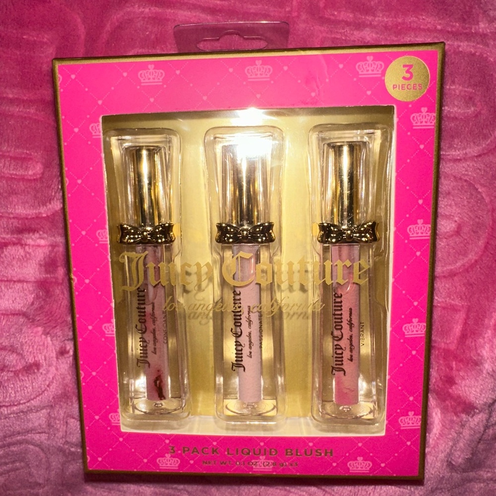 NWT Juicy Couture 3 Pack Liquid Blush (CROSSPOSTED)